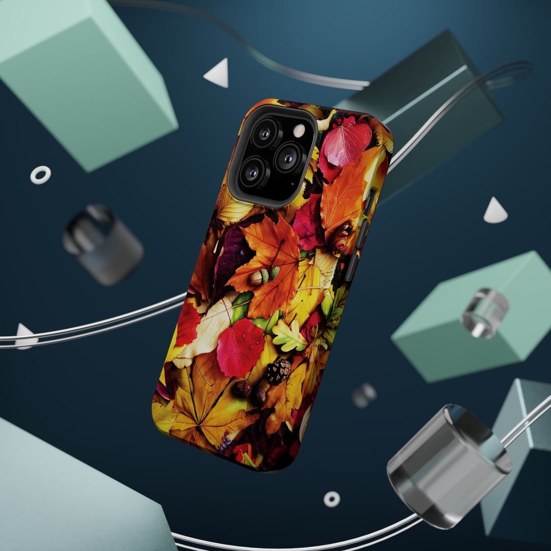 Aesthetic Tough Magsafe Fall Leaves Foliage Phone Case - For iPhone 17 Pro Max iPhone 16 Pro iPhone 15 Iphone 14 Plus 13 Pro 12 11 10 - Studio40ParkLane