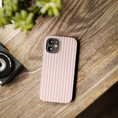 Slim Sweet Pink Striped Cute Phone Case for Iphone 16 - | iPhone 15 Pro Max Case | iPhone 14 Case Iphone 13 12 11 10 9 8 7 X XS Gift for Her