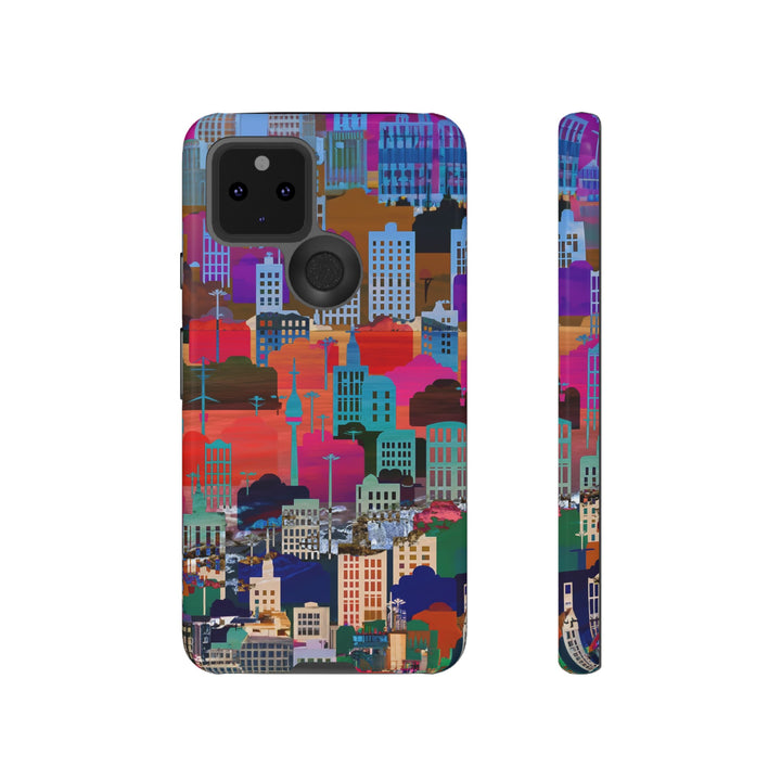 Cute Samsung Case | Cool Iphone Case | Summer City Skyline, Samsung S24, S23, S22, S21, IPhone 15 Case | Iphone 14 Case, Iphone 13 Case - Studio40ParkLane
