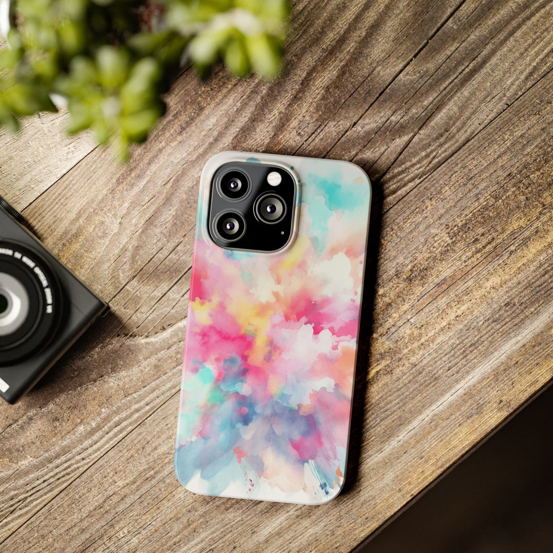 Slim Paint Splash Pink Gift for Her Cute Phone Cases for Iphone 16 Pro Max | iPhone 15 Case | iPhone 15 Pro Max Case, Iphone 14, Iphone 14 Pro Max, Iphone 13 12 11 8 7 - Studio40ParkLane