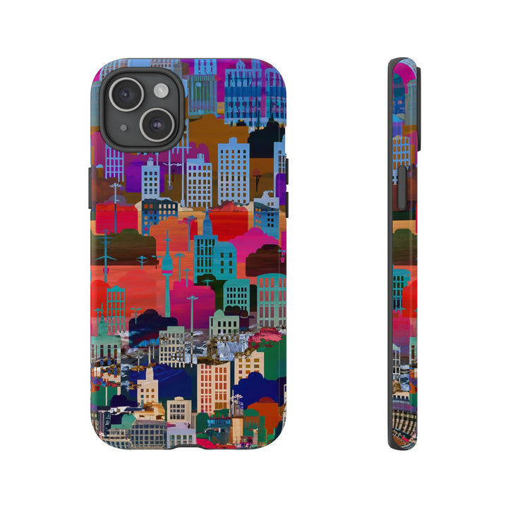 Cute Samsung Case | Cool Iphone Case | Summer City Skyline, Samsung S24, S23, S22, S21, IPhone 15 Case | Iphone 14 Case, Iphone 13 Case - Studio40ParkLane