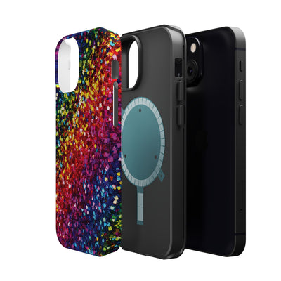 Non Glitter Color Composition Magsafe Cute Phone Case for Iphone Gift for Her,  | iPhone 15 Case | iPhone 15 Pro Max Case, Iphone 14, Iphone 14 Pro Max, Iphone 13, Iphone 16