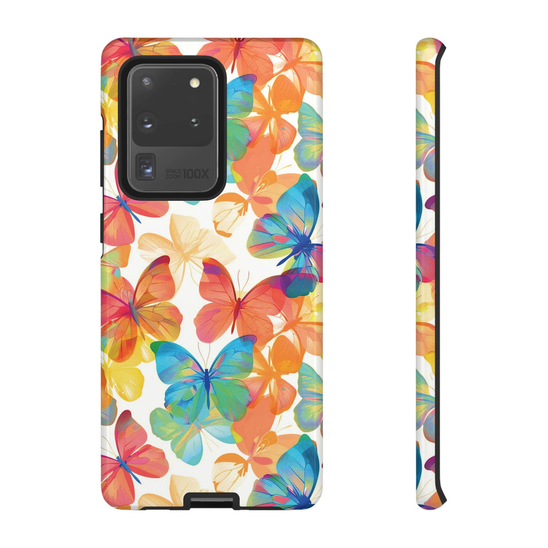 Cute Samsung Case | Cool Iphone Case | Summer Bright Butterflies, Samsung S24, S23, S22, S21, IPhone 15 Case | Iphone 14 Case, Iphone 13 Case - Studio40ParkLane