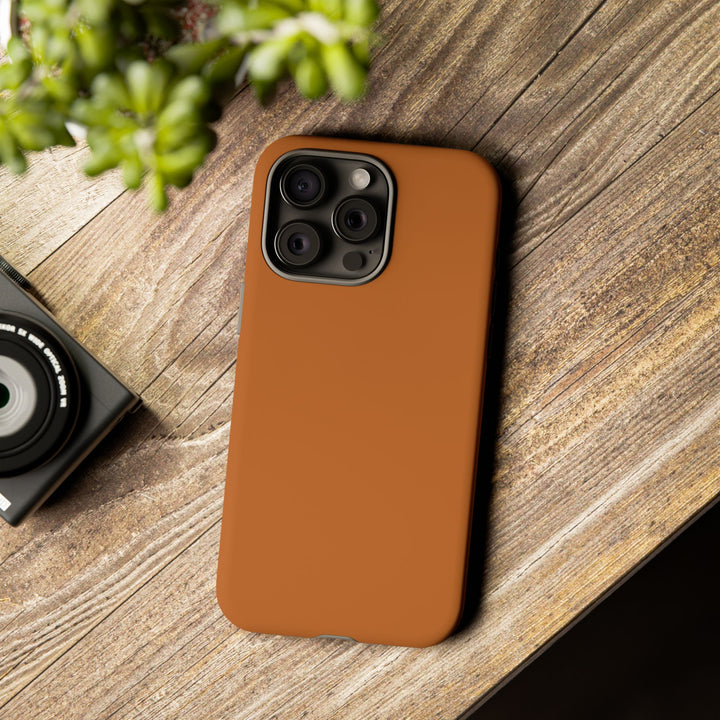 Premium Tough Rusty Brown Orange Gift for Her Cute Phone Cases for Samsung S25 S24, S23, S22, S21, Iphone, 16, 15, 14, 13 Pro Max Ultra - Studio40ParkLane