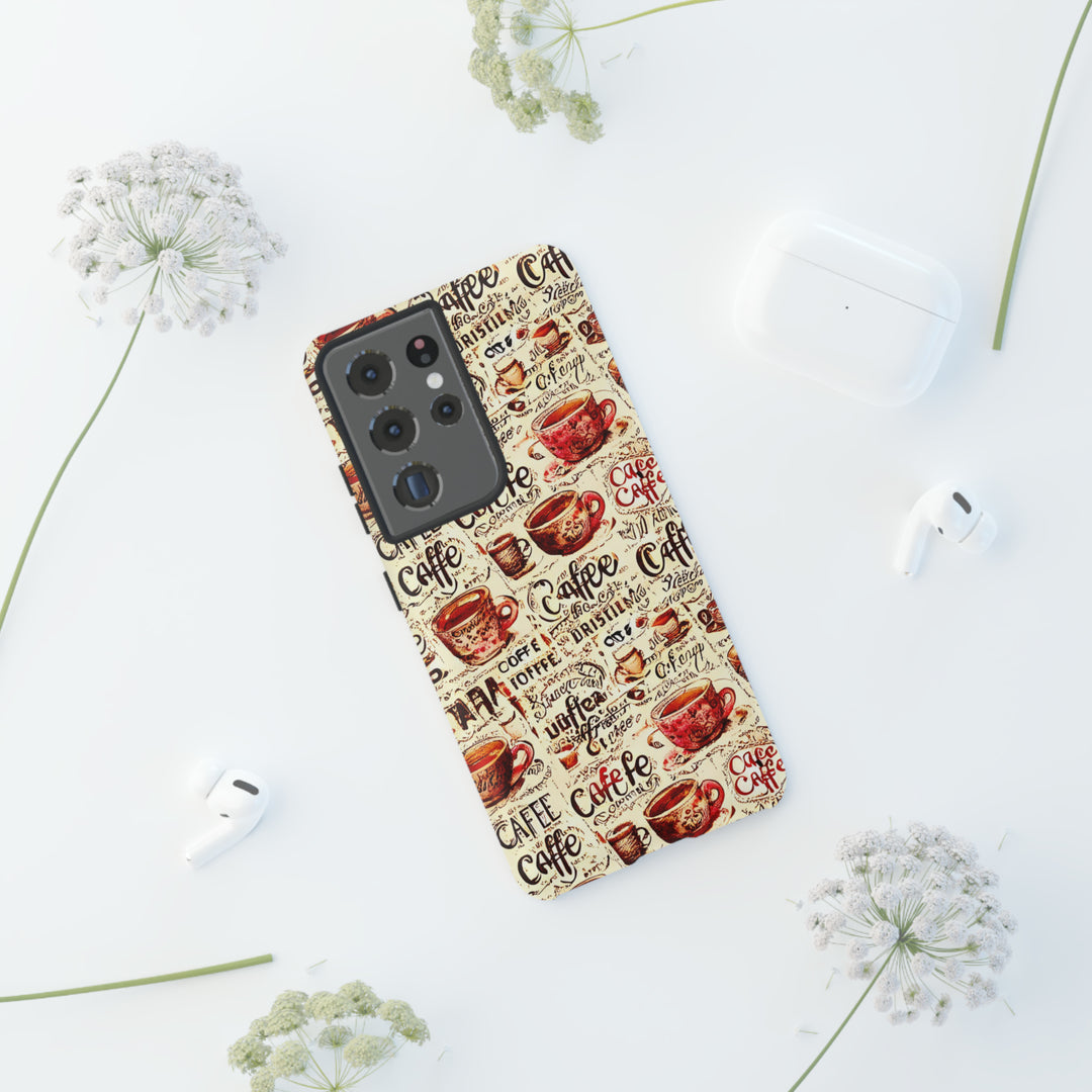 Cute Samsung Phone Case | Aesthetic Samsung Phone Case | Galaxy S23, S22, S21, S20 | Paris Coffee Cup, Protective Phone Case - Studio40ParkLane