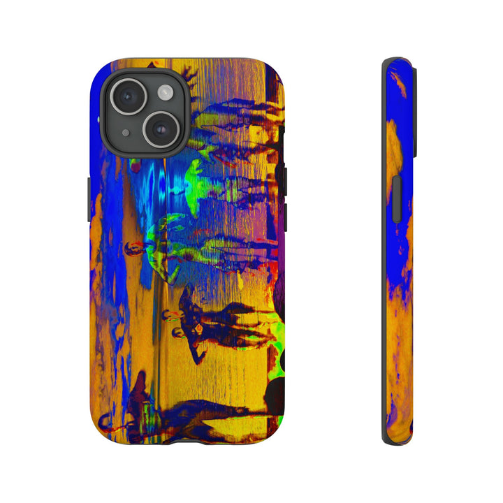 Cute IPhone Case | iPhone 15 Case | iPhone 15 Pro Max Case, Iphone 14 Case, Iphone 14 Pro Max Case IPhone Case for Art Lovers, Sunset Dance Blue Yellow - Studio40ParkLane