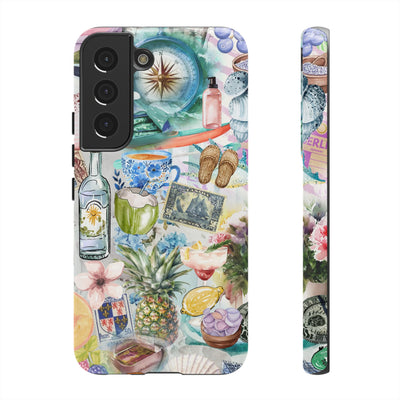 Impact Resistant, Travel Coquette Collage, Cute Phone Cases for Samsung S24, S23, S22, S21, IPhone 15 pro Iphone 14 pro Iphone 13 IPhone 12 Iphone 11