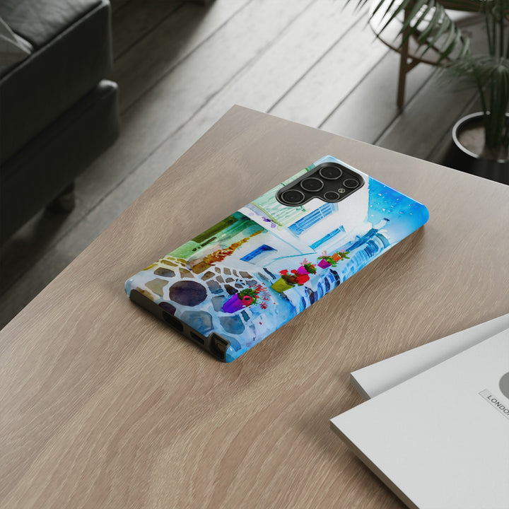 Impact Resistant, Greece House, Cute Phone Cases for Samsung S24, S23, S22, S21, IPhone 15 pro Iphone 14 pro Iphone 13 IPhone 12 Iphone 11 - Studio40ParkLane