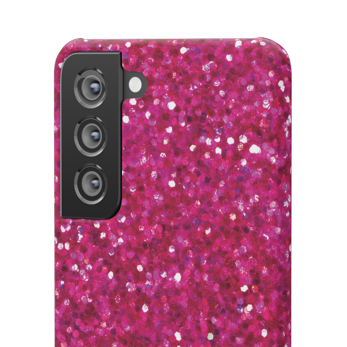 Snap Non-Glitter Muted Pink Play on "Faux" Glitter Effect Cute Phone Cases for Samsung and Iphone, 16, 15, 14, S24, S23, S22, S21, S20, Plus and Ultra