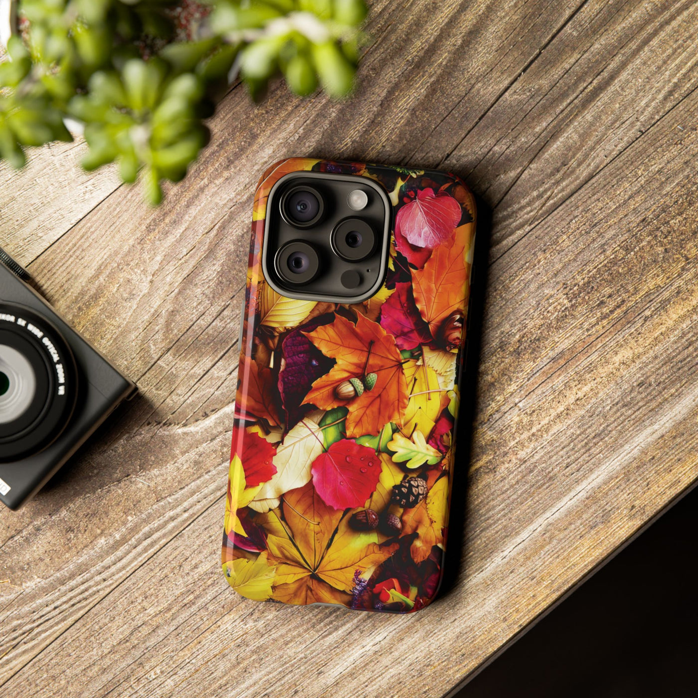 Aesthetic Tough Fall Leaves Foliage Premium Phone Case - For iPhone 17 Pro Max iPhone 16 Pro iPhone 15 Iphone 14 Plus 13 Pro 12 11 10 XR - Studio40ParkLane