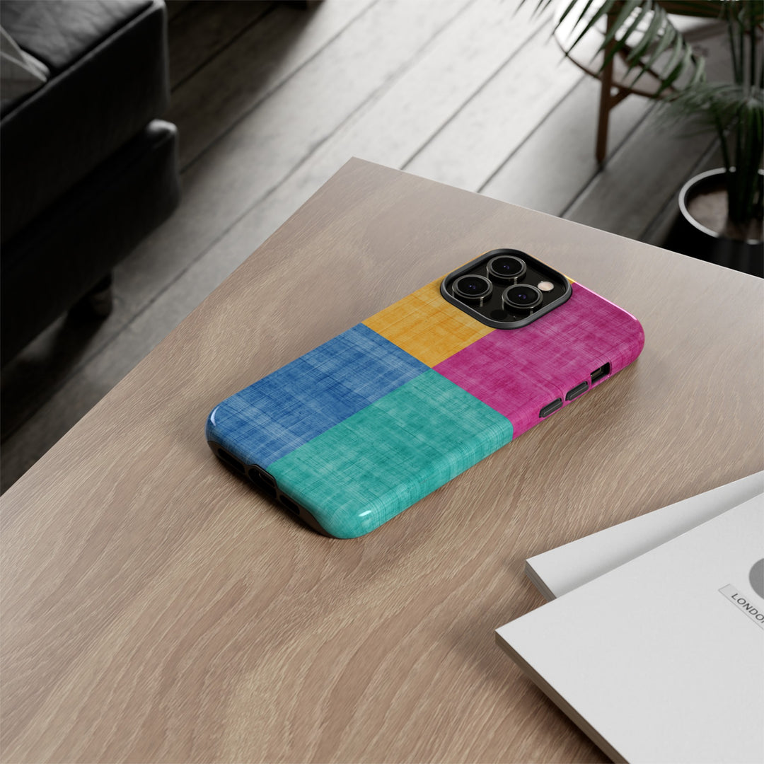 Impact Resistant, Colored Shapes, Cute Phone Cases for Samsung S24, S23, S22, S21, IPhone 15 pro Iphone 14 pro Iphone 13 IPhone 12 Iphone 11 - Studio40ParkLane