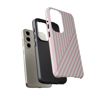 Custom Personalized Tough Phone Case - Aesthetic Stripes - For iPhone 17 Pro Max iPhone 16 Pro iPhone 15 Iphone 14 Iphone 13 Plus 13 12 11 - Studio40ParkLane