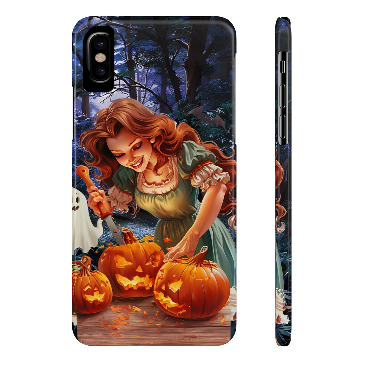 Slim Fall Autumn Pumpkin Fairy Gift for Her Cute Phone Cases for Iphone 16 | iPhone 15 Case | iPhone 15 Pro Max Case, Iphone 14, Iphone 14 Pro Max, Iphone 13, Slim