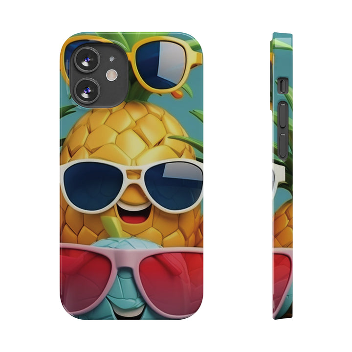Slim Cute Phone Cases for Iphone - | iPhone 15 Case | iPhone 15 Pro Max Case, Iphone 14 Case, Iphone 14 Pro Max, Iphone 13, Summer Pineapple Fruit - Studio40ParkLane