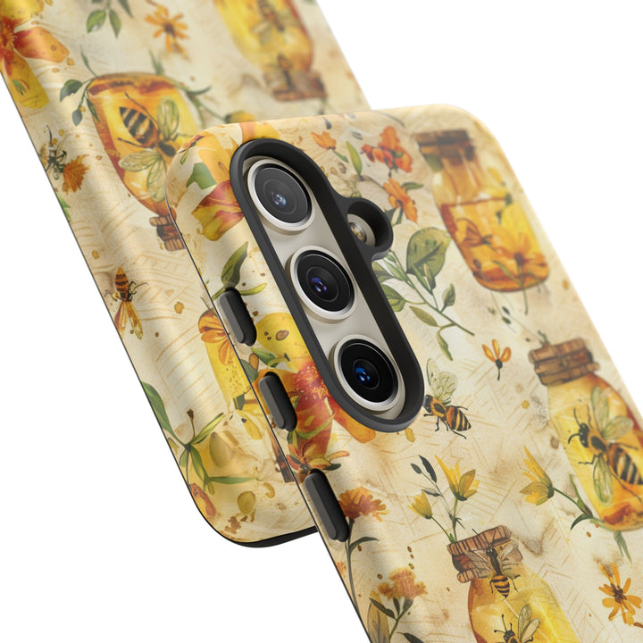 Impact Resistant, Honey Bees, Cute Phone Cases for Samsung S24, S23, S22, S21, IPhone 15 pro Iphone 14 pro Iphone 13 IPhone 12 Iphone 11 - Studio40ParkLane
