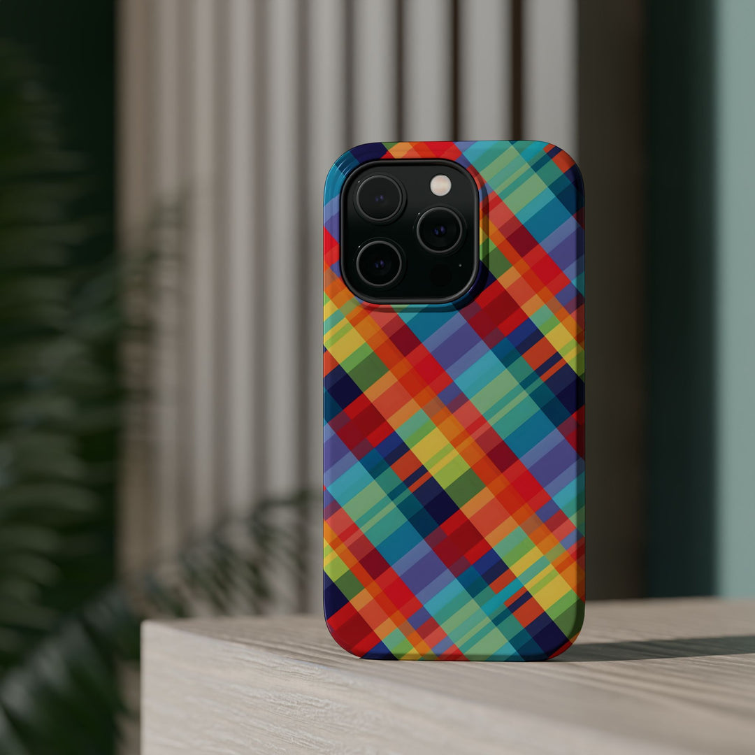 Checkered Plaid Magsafe Gift for Her Cute Phone Case for Iphone, | iPhone 16 | iPhone 15 Pro Max, Iphone 14 Pro Max, 13 12 11 10 9 8 7 - Studio40ParkLane