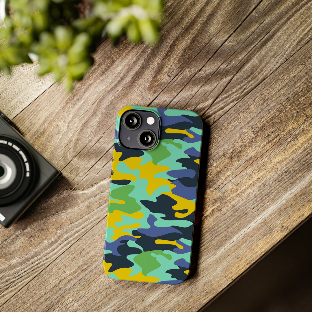 Slim Cute Phone Cases for Iphone - | iPhone 15 Case | iPhone 15 Pro Max Case, Iphone 14 Case, Iphone 14 Pro Max, Iphone 13, Late Spring Camouflage - Studio40ParkLane