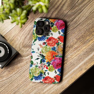 Slim Spring Flowers Gift for Her Cute Phone Cases for Iphone 16 Pro Max | iPhone 15 Case | iPhone 15 Pro Max Case, Iphone 14, 13, 12, 11, 10, 8, 7 - Studio40ParkLane