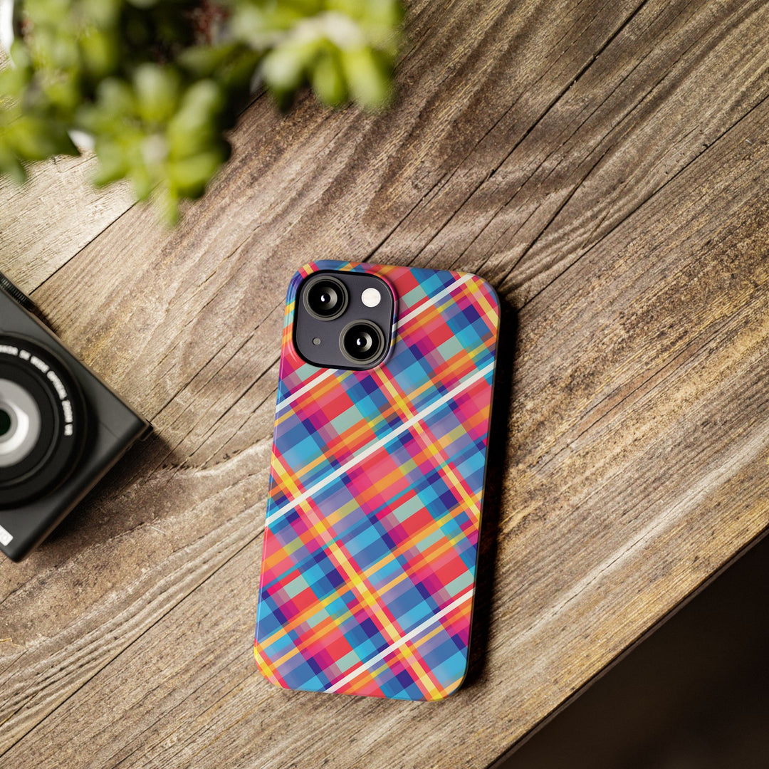 Slim Checkered Plaid Gift for Her Cute Phone Cases for Iphone 16 Pro Max | iPhone 15 Case | iPhone 15 Pro Max Case, Iphone 14, 13, 12, 11, 10, 8, 7 - Studio40ParkLane