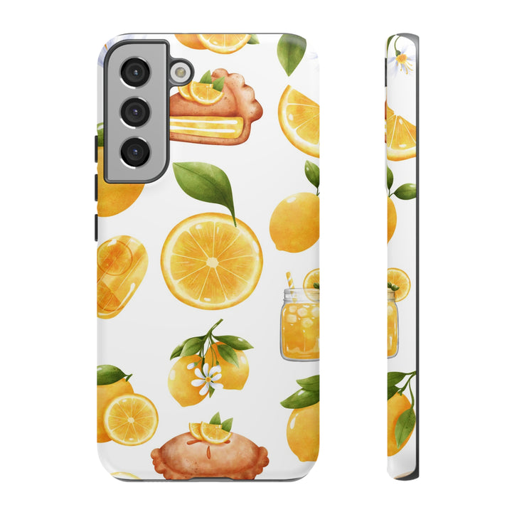 Cute Samsung Phone Case | Aesthetic Samsung Phone Case | Galaxy S23, S22, S21, S20 | Summer Fruit Lemons, Protective Phone Case - Studio40ParkLane