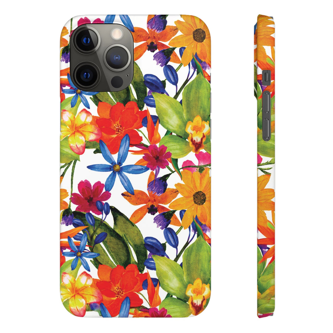 Sleek Snap Colorful Flowers Cute Phone Case for iPhone 16 15 14 13 12 11 X Xs Max Xr Pro Plus Samsung Galaxy S24 S23 S22 S21 S20 Note Ultra