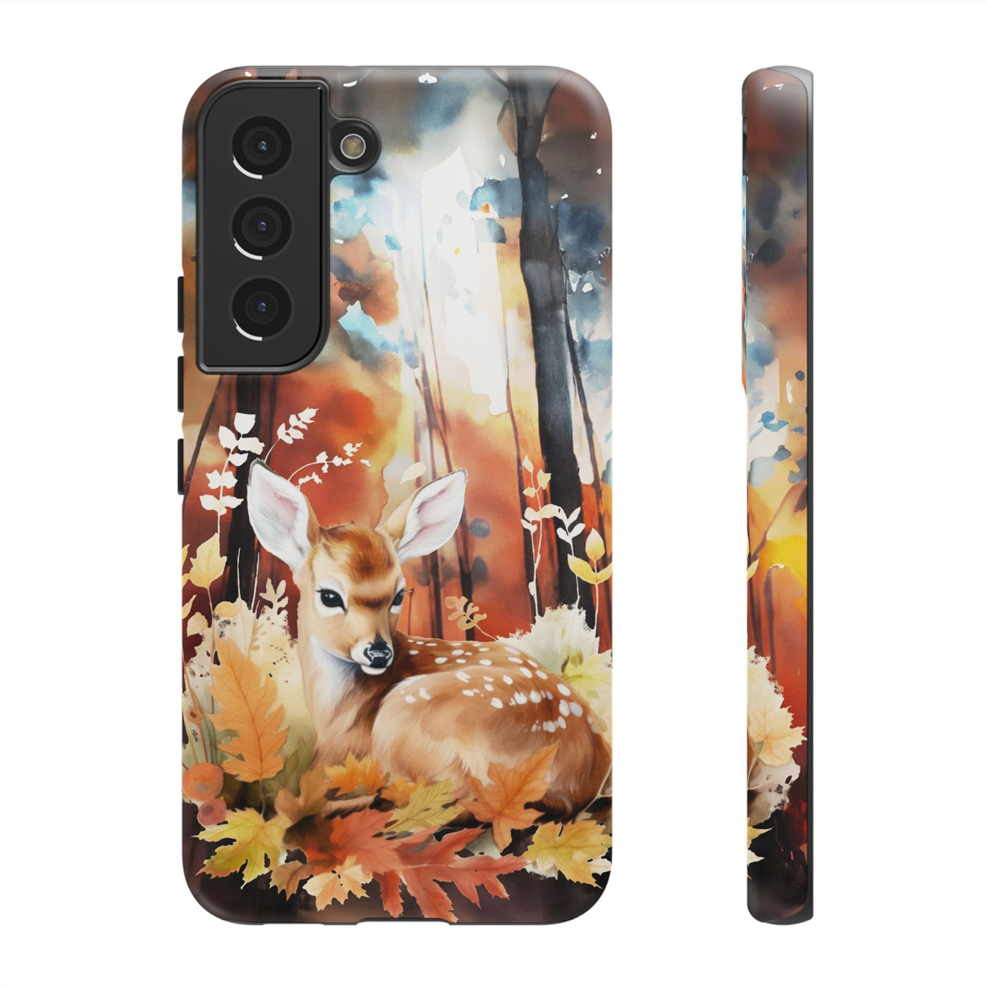 Autumn Fall Deer Forest Gift for Her Cute Phone Case for, Samsung Galaxy S24, S23, S22, S21, IPhone 16 Case | Iphone 15, Iphone 14, IPhone 13 Case