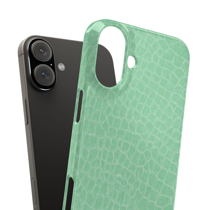 Slim Non Leather Mint Color Pattern Gift for Her Cute Phone Cases for Iphone 16 Pro Max | iPhone 15 Case | iPhone 15 Pro Max Case, Iphone 14, 13, 12, 11, 10, 8, 7 - Studio40ParkLane