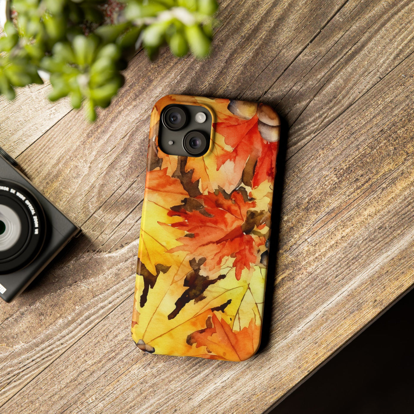 Slim Fall Leaves Slim Cute Phone Cases for Iphone  | iPhone 15 Case | iPhone 15 Pro Max Case, Iphone 14, Iphone 14 Pro Max, Iphone 13