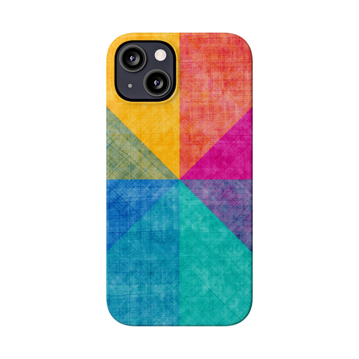 Slim Cute Phone Cases for Iphone | iPhone 15 Case | iPhone 15 Pro Max Case, Iphone 14, Iphone 14 Pro Max, Iphone 13, Abstract Colored Shapes - Studio40ParkLane