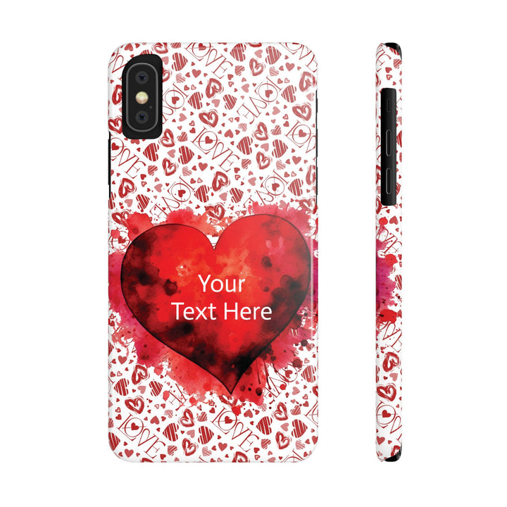 Slim Cute Phone Cases for Iphone - | iPhone 15 Case | iPhone 15 Pro Max Case, Iphone 14 Case, Iphone 14 Pro Max, Iphone 13, Valentine Hearts Love - Studio40ParkLane