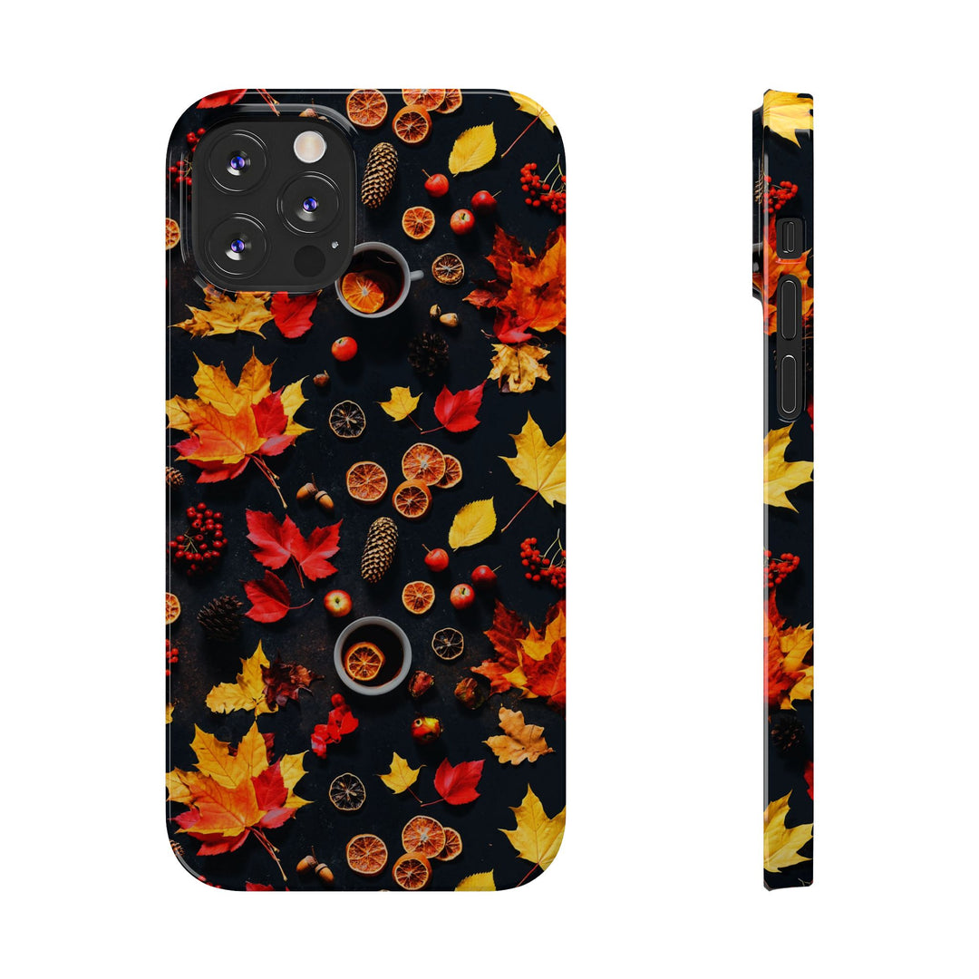 Slim Cute Fall Leaves Collage Phone Cases for Iphone | iPhone 15 Case | iPhone 15 Pro Max Case, Iphone 14, Iphone 14 Pro Max, Iphone 13, Iphone 16 - Studio40ParkLane