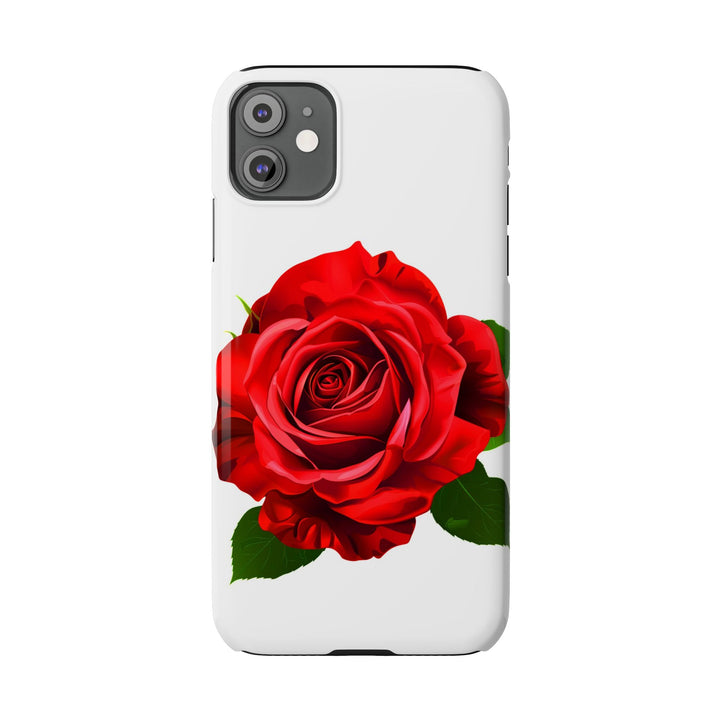 Slim Red Rose Flowers Gift for Her Cute Phone Cases for Iphone 16 Pro Max | iPhone 15 Case | iPhone 15 Pro Max Case, Iphone 14, Iphone 14 Pro Max, Iphone 13 12 11 8 7 - Studio40ParkLane