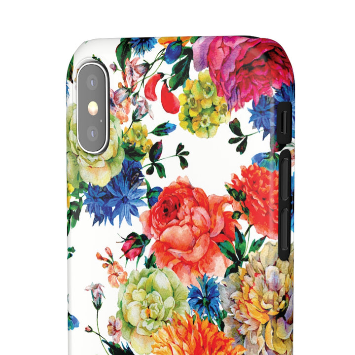 Sleek Snap Colorful Flowers Cute Phone Case for iPhone 16 15 14 13 12 11 X Xs Max Xr Pro Plus Samsung Galaxy S24 S23 S22 S21 S20 Note Ultra