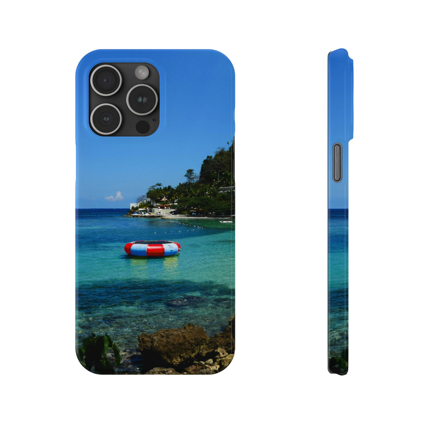 Slim Cute Phone Cases for Iphone - | iPhone 15 Case | iPhone 15 Pro Max Case, Iphone 14 Case, Iphone 14 Pro Max, Iphone 13, Summer Jamaica Beach