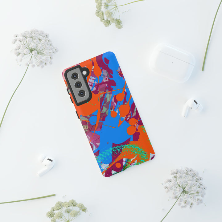 Samsung Galaxy Phone Case | Galaxy S23, S22, S21, S20 | Luxury Case Double Layered | Impact Resistant | Fashionable - Paint Spill 1 - Studio40ParkLane