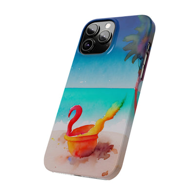 Slim Cute Phone Cases for Iphone - | iPhone 15 Case | iPhone 15 Pro Max Case, Iphone 14 Case, Iphone 14 Pro Max, Iphone 13, Summer Beach Bucket