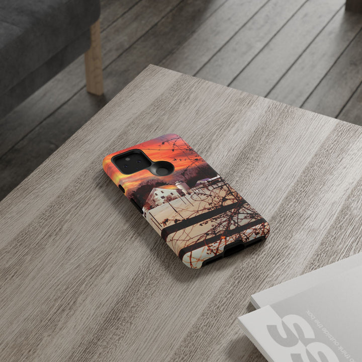 Impact Resistant, Winter Sunset Cute Phone Cases for Samsung S24, S23, S22, S21, IPhone 15 pro Iphone 14 pro Iphone 13 IPhone 12 Iphone 11 - Studio40ParkLane