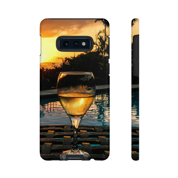 Samsung Galaxy Phone Case | Galaxy S23, S22, S21, S20 | Luxury Case Double Layered | Impact Resistant | Fashionable - Wine Glass 1 - Studio40ParkLane