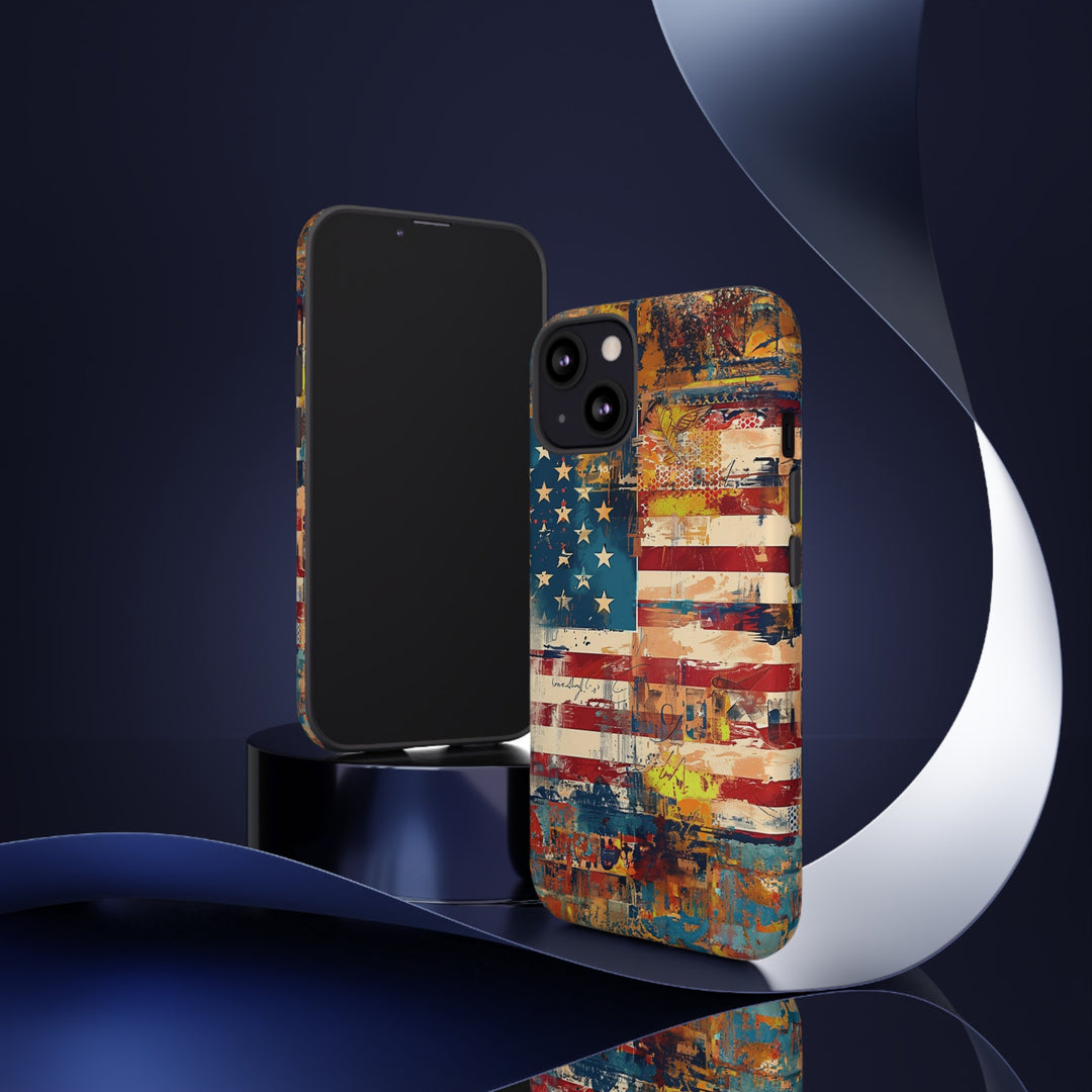 Impact Resistant, American Flag, Cute Phone Cases for Samsung S24, S23, S22, S21, IPhone 15 pro Iphone 14 pro Iphone 13 IPhone 12 Iphone 11 - Studio40ParkLane