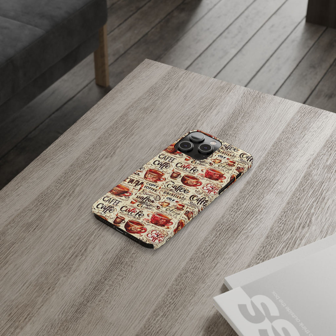 Slim Cute Phone Cases for Iphone - | iPhone 15 Case | iPhone 15 Pro Max Case, Iphone 14 Case, Iphone 14 Pro Max, Iphone 13, Paris Coffee Cup - Studio40ParkLane