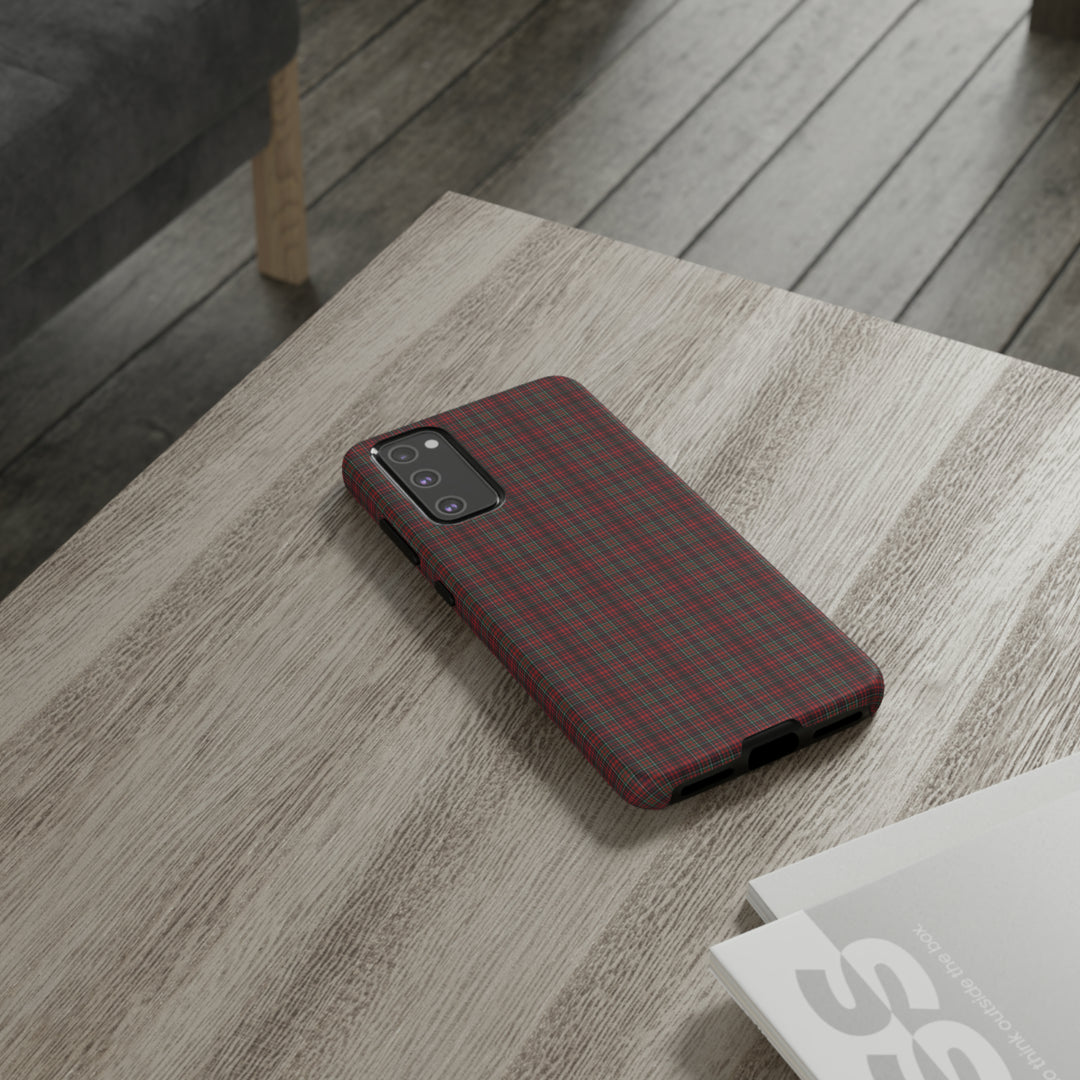 Samsung Galaxy Phone Case | Tough Case double layered | Impact resistant | Galaxy S23, S22, S21, S20 - Matte/Glossy Rose Tartan McDonald - Studio40ParkLane