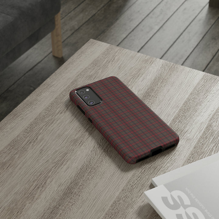 Samsung Galaxy Phone Case | Tough Case double layered | Impact resistant | Galaxy S23, S22, S21, S20 - Matte/Glossy Rose Tartan McDonald - Studio40ParkLane