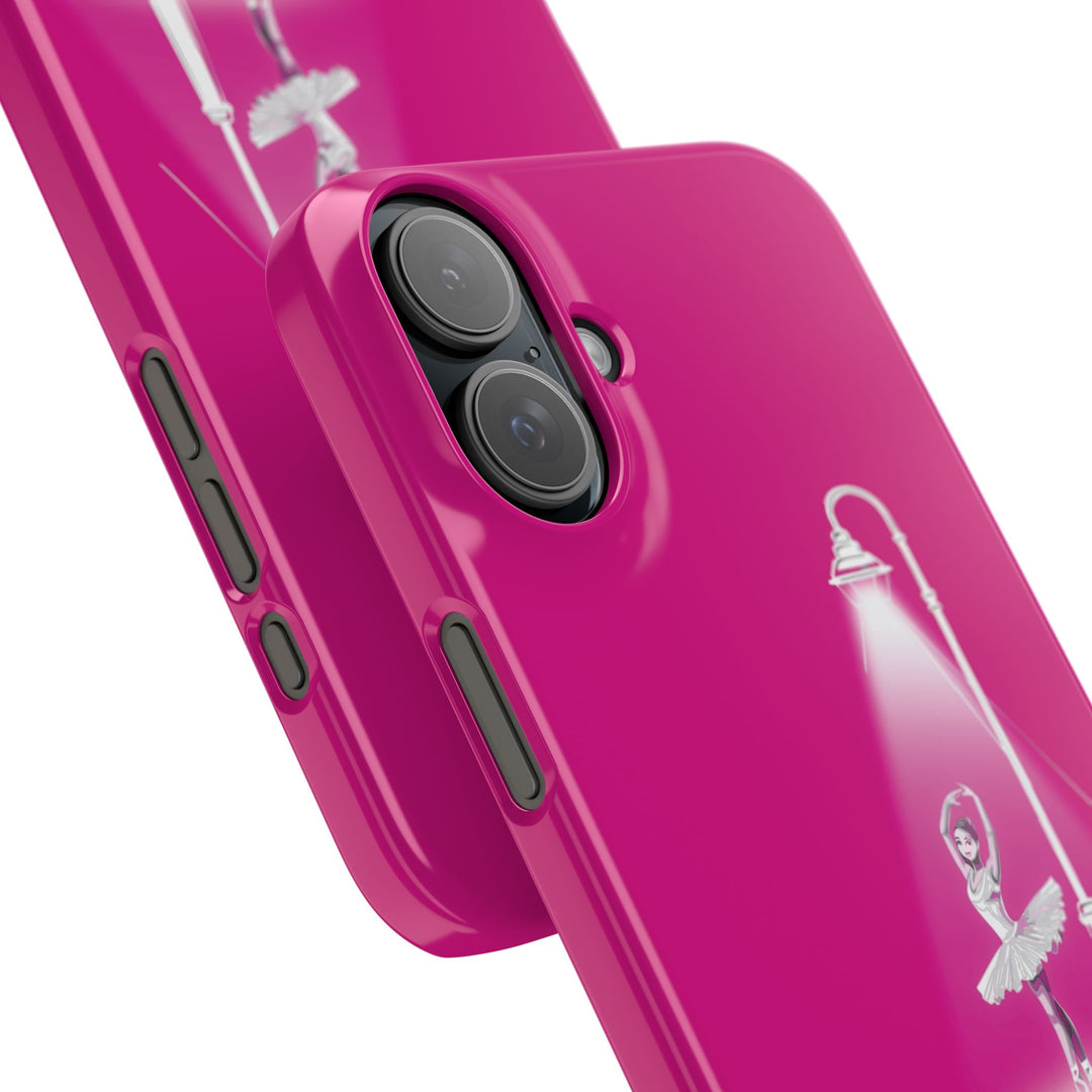 Slim Pink Ballet Dancer Spotlight Gift for Her Cute Phone Cases for Iphone 16 Pro Max | iPhone 15 Case | iPhone 15 Pro Max Case, Iphone 14, 13, 12, 11, 10, 8, 7 - Studio40ParkLane