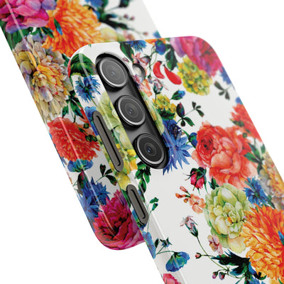 Snap Spring Flowers Cute Phone Cases for Samsung S24, S23, S22, S21, S20, Plus and Ultra, Iphone 16 Pro Max, Iphone 15, 14, 13, 12, 11, 10 - Studio40ParkLane