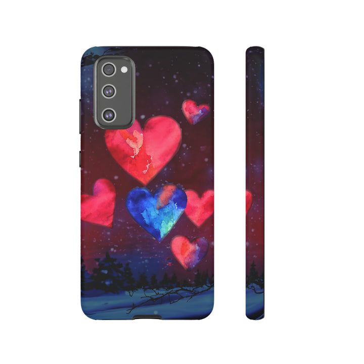 Cute Samsung Phone Case | Aesthetic Samsung Phone Case | Galaxy S23, S22, S21, S20 | Luxury case, Rising Hearts Night Phone Case - Studio40ParkLane