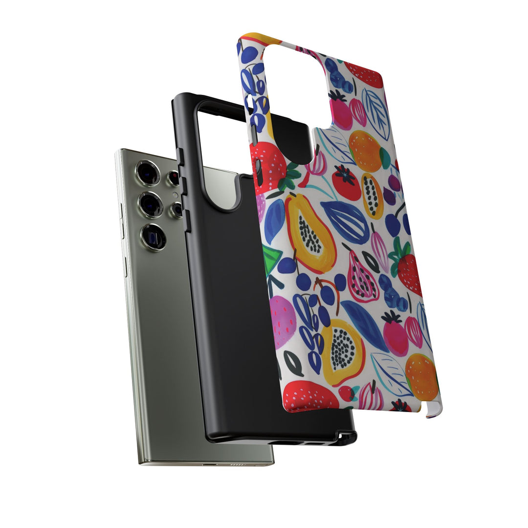 Premium Tough Summer Fruit Collage Gift for Her Cute Phone Cases for Samsung and Iphone, 16, 15, 14, S24, S23, S22, S21, S20, Plus, Ultra, Pro - Studio40ParkLane