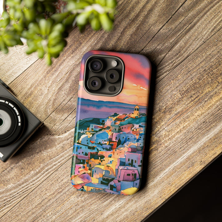 Impact Resistant, Greek Sunset, Cute Phone Cases for Samsung S24, S23, S22, S21, IPhone 15 pro Iphone 14 pro Iphone 13 IPhone 12 Iphone 11 - Studio40ParkLane