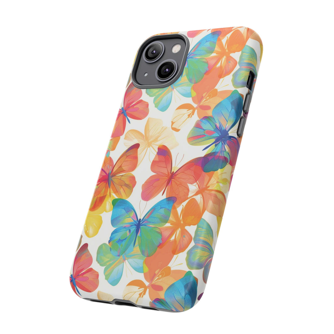 Cute Samsung Case | Cool Iphone Case | Summer Bright Butterflies, Samsung S24, S23, S22, S21, IPhone 15 Case | Iphone 14 Case, Iphone 13 Case - Studio40ParkLane