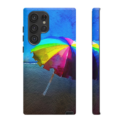 Cute Samsung Case | Cool Iphone Case | Summer Colorful Beach Parasol, Samsung S24, S23, S22, S21, IPhone 15 Case | Iphone 14 Case, Iphone 13 Case