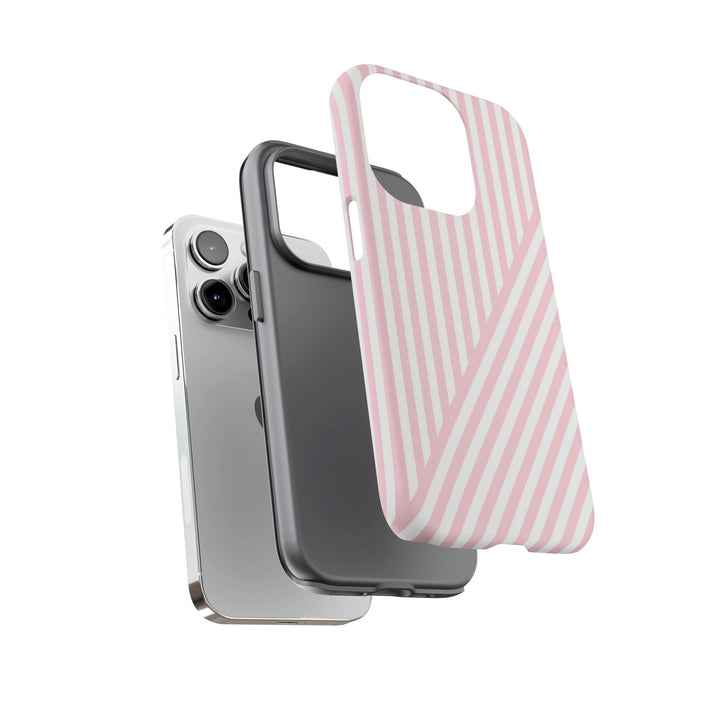 Custom Personalized Tough Phone Case - Aesthetic Stripes - For iPhone 17 Pro Max iPhone 16 Pro iPhone 15 Iphone 14 Iphone 13 Plus 13 12 11 - Studio40ParkLane